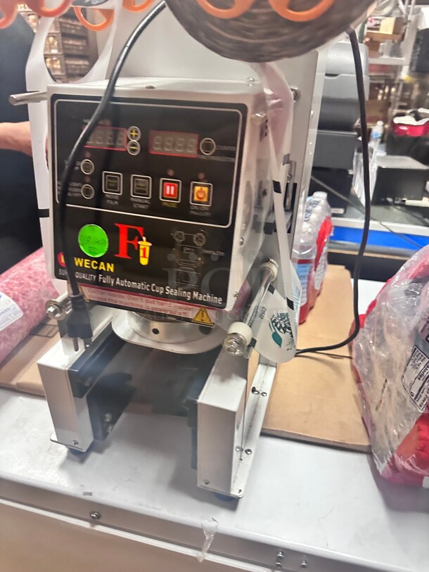 Commercial WantJoin Cup Sealing Machine Full Automatic Cup Sealer Machine 115 Volt - Image 1 of 6