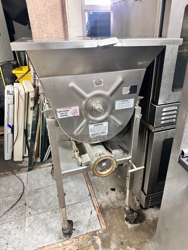 Hollymatic 175 Commercial Mixer Meat Grinder 5 HP 220v/3Ph Tested and Working! - Image 2 of 9