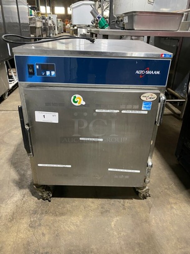 Alto Shaam Commercial Undercounter Heated Holding Cabinet! All Stainless Steel! On Casters! WORKING WHEN REMOVED! Model: 750S SN: 995354000 125V 60HZ 1 Phase