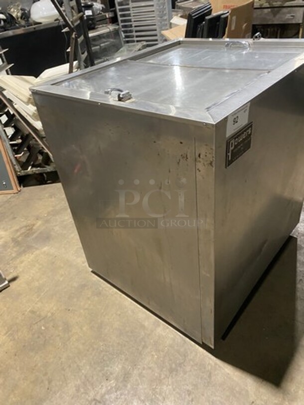 Power Commercial 2 Sliding Door Reach Down Cooler! All Stainless Steel! Model: 1711 SN: 740321 115V 60HZ 1 Phase - Image 4 of 7