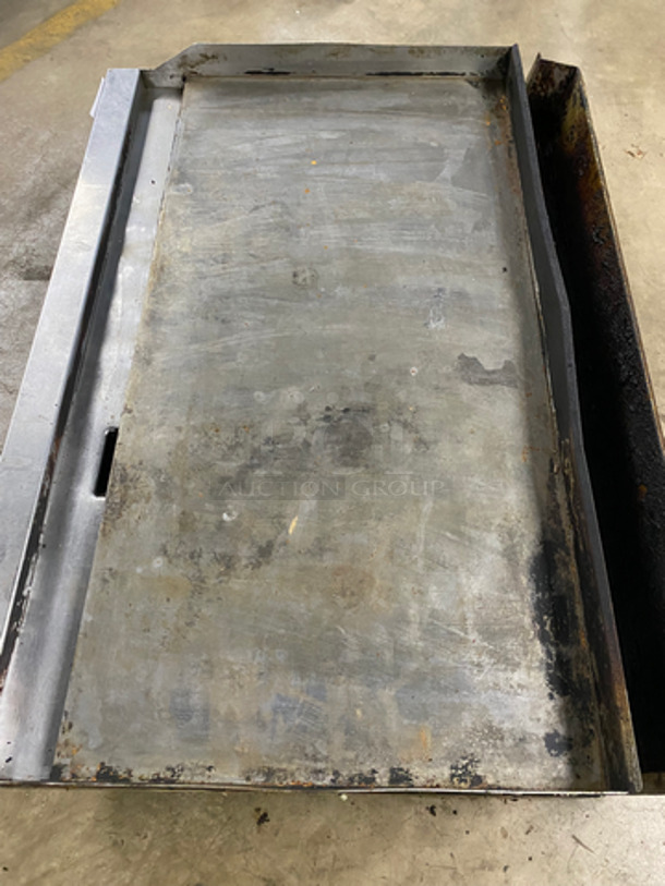 Bakers Pride Commercial Countertop Natural Gas Powered Flat Top Griddle! With Back And Side Splashes! All Stainless Steel! On Legs! - Image 5 of 7