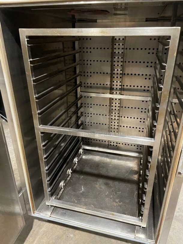 GREAT! Carter Hoffmann Commercial Electric Powered Rethermalizer/Food Warmer! With Built In Pan Holding Rack! All Stainless Steel! On Casters! 208V 3 Phase! Model: RTH18N4 SN: 318347! - Image 5 of 8