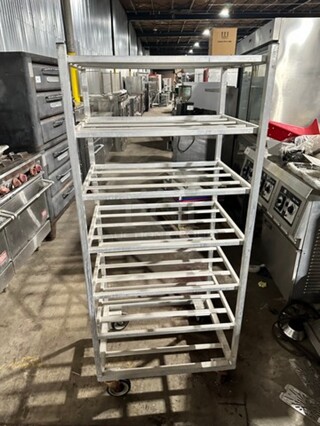 Commercial 7 Tier Mobile Shelving Unit! On Casters!
