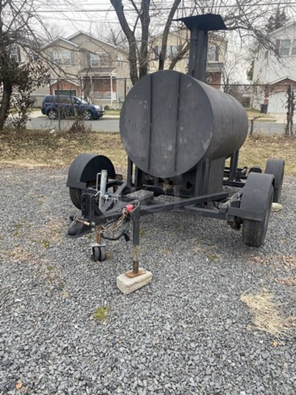 Sweet! LANG Heavy Duty Commercial Deluxe 60 Mobile 3 Tier Smoker Trailer!  - Image 6 of 12