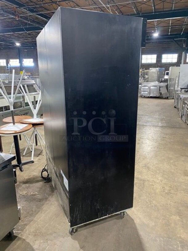 Kelvinator Commercial 2 Door Reach In Cooler Merchandiser! With View Through Doors! Poly Coated Racks! On Casters! Model: KCGM47RB 115V - Image 3 of 8