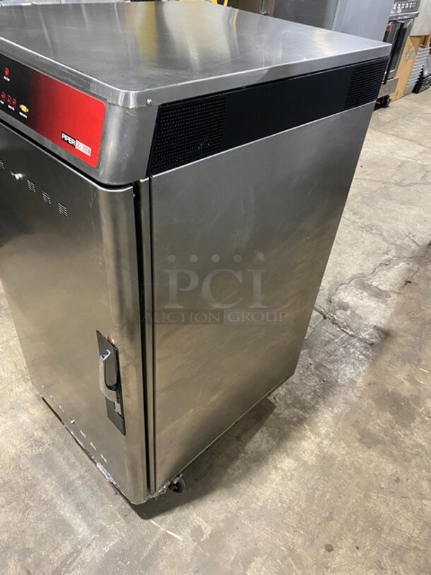 WOW! Piper Commercial Chef System Cook-N-Hold Oven! With Smoker Feature! Metal Oven Racks! All Stainless Steel! On Small Casters! Model: CS210S SN: 29275 208V 60HZ 1 Phase! Working When Removed! - Image 2 of 8