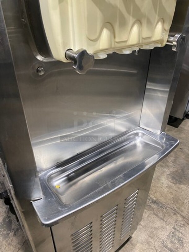Donper America Commercial 3 Handle Soft Serve Ice Cream Machine! All Stainless Steel! On Casters! Model: BH7480 SN: D132M000010A012442 - Image 11 of 11