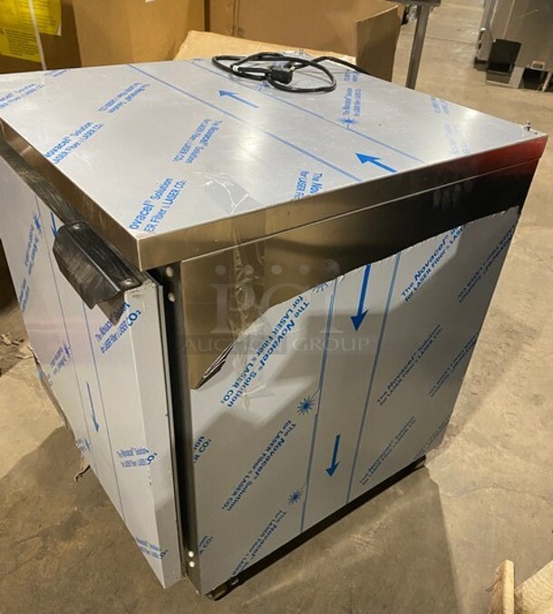 New! In Box Beverage Air One Door Refrigerated Low Boy/Work Top Cooler! MODEL WTR27AHC23 SN:14110193 115V 1PH! Working! - Image 3 of 9