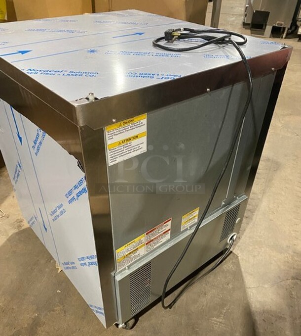 New! In Box Beverage Air One Door Refrigerated Low Boy/Work Top Cooler! MODEL WTR27AHC23 SN:14110193 115V 1PH! Working! - Image 4 of 9