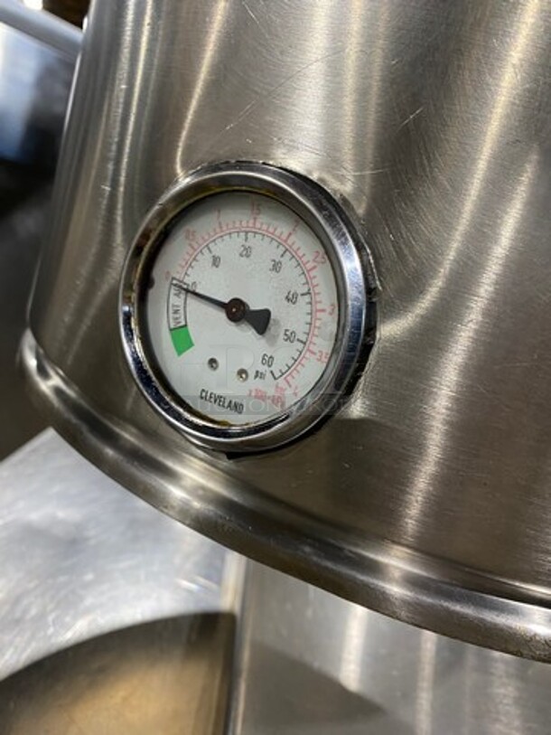 Cleveland Commercial Electric Powered Tilting Soup Kettle! All Stainless Steel! On Legs! - Image 8 of 9