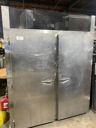 Traulsen Commercial 2 Door Roll In Rack Dough Retarder Cooler! All Stainless Steel!