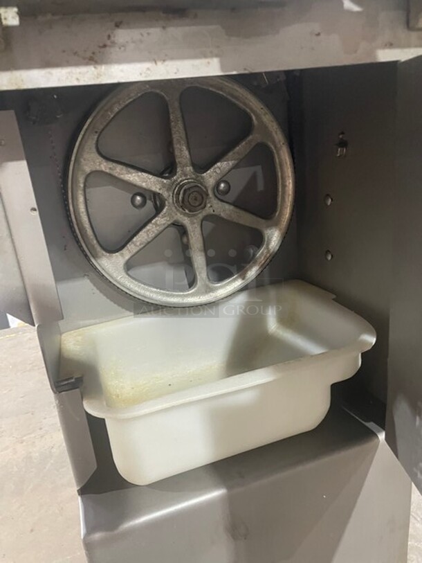 SWEET! Biro Commercial Floor Style Heavy Duty Meat Saw! All Stainless Steel! Model 22 Serial 36959! On Legs! 1Phase!  WORKING WHEN REMOVED! - Image 10 of 12