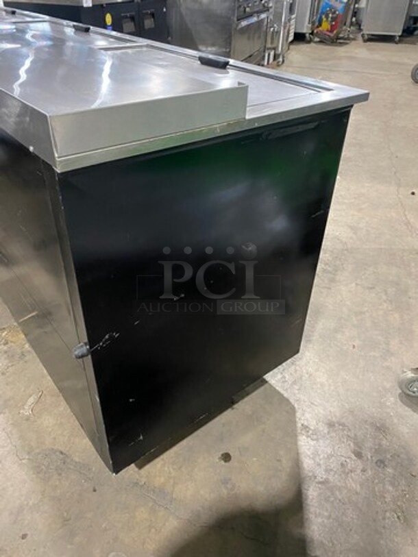 Migali 3 Top Sliding Door Refrigerated Bar Style Beer Cooler! Model: HBC95 SN: 2009020157 115V 1 Phase - Image 3 of 8