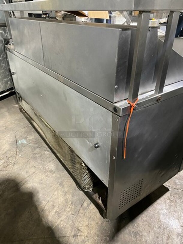 True Commercial Refrigerated Sandwich Prep Table! With Overhead Shelf! With 3 Door Storage Space Underneath! All Stainless Steel! On Casters! Model: TSSU7224MBST SN: 6626819 115V 60HZ 1 Phase - Image 3 of 11