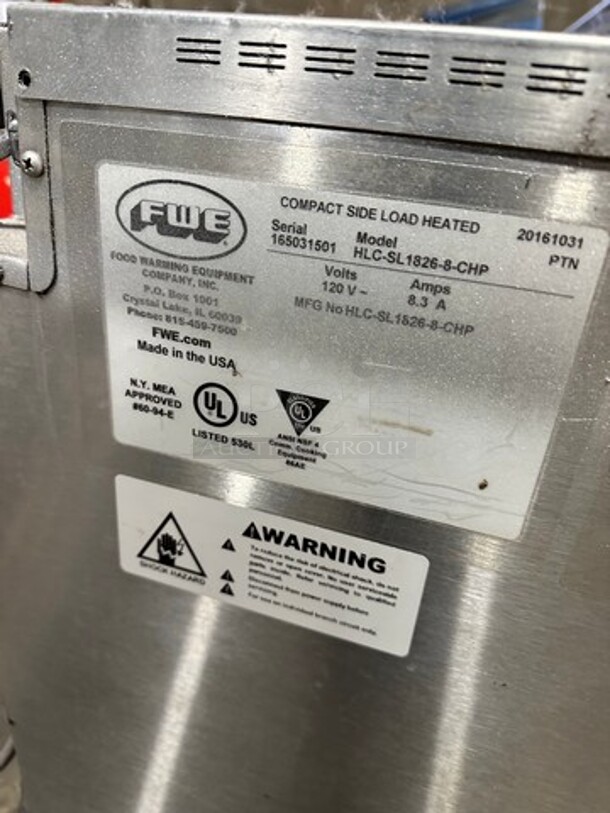 FWE Commercial Food Warming/Holding Cabinet! All Stainless Steel! On Casters! Model: HLCSL18268CHP SN: 165031501 120V - Image 5 of 9