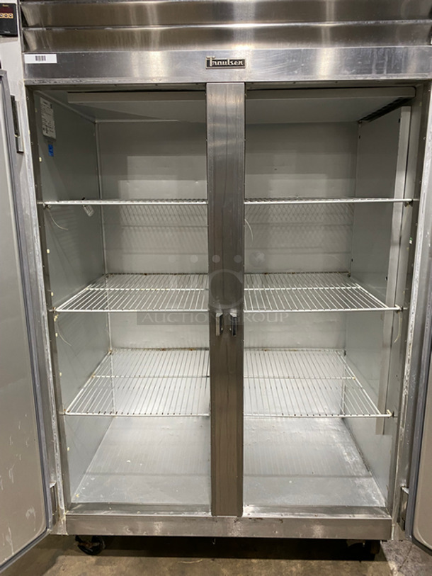 COOL! Traulsen 2 Door Reach In Freezer Unit! With Poly Coated Racks! All Stainless Steel! On Casters! Model: G22010 SN: TT50688J13 115V 60HZ 1 Phase - Image 5 of 10