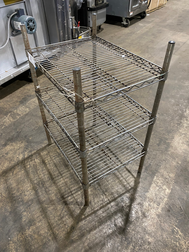 3 Tier Metal Wire Shelf! On Legs! - Image 2 of 6