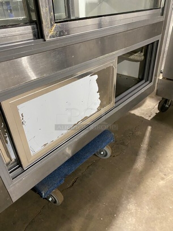 Leader Commercial Refrigerated Bakery/Deli Case! With Curved Front Glass! With Sliding Rear Access Doors! All Stainless Steel Body! WORKING WHEN REMOVED! Model: CDL72 SN: PQ101363 115V 60HZ 1 Phase - Image 7 of 8