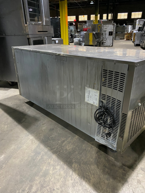 SWEET! Everest Commercial 3 Door Lowboy/Worktop Freezer! With Poly Coated Racks! All Stainless Steel! On Casters! Model: ETF3 115V 60HZ 1 Phase - Image 3 of 8