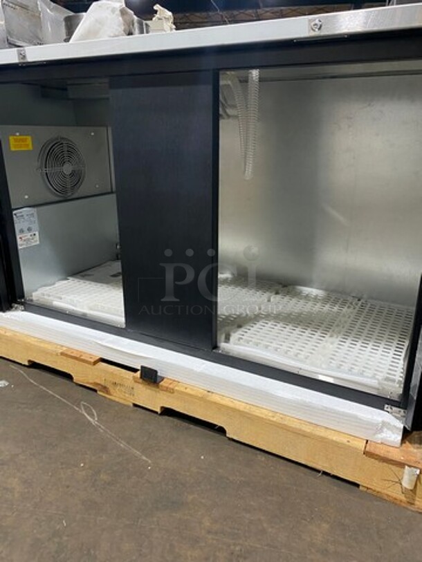 SCRATCH-N-DENT! Micro Matic Commercial Refrigerated Dual Tower Kegerator! With 2 Door Storage Space Underneath! NO TOWERS! Model: MDD68 SN: 15071401M 115V 60HZ 1 Phase - Image 6 of 12