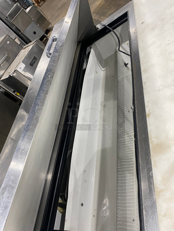 True Commercial Refrigerated Sandwich Prep Table! With Commercial Cutting Board! With 2 Door Underneath Storage Space! Poly Coated Racks! All Stainless Steel! On Casters! Model: TSSU4812 SN: 13941123 115V 60HZ 1 Phase - Image 7 of 10