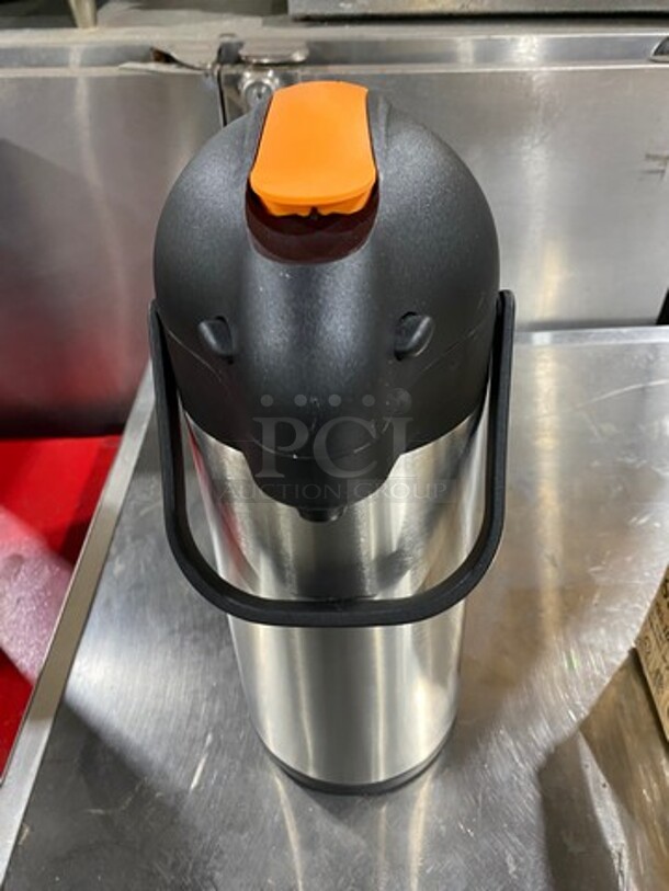 NEW IN THE BOX! Choice Stainless Steel Airpot Coffee Dispenser! - Image 2 of 7