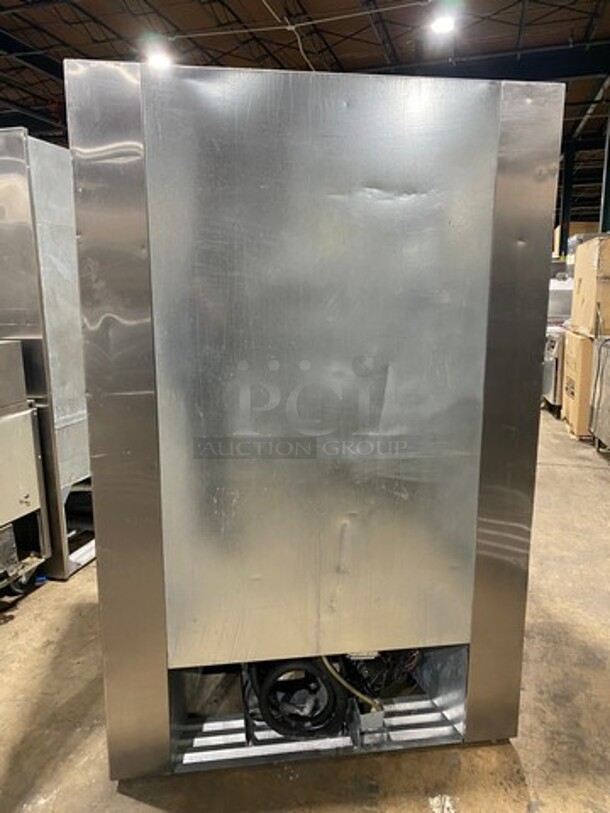 2009 Leader Commercial 2 Door Reach In Cooler Merchandiser! With View Through Doors! With Poly Coated Racks! All Stainless Steel! Model: LS48SC SN: PS110052A 115V 60HZ 1 Phase - Image 3 of 7