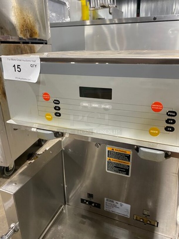 Bunn Commercial Countertop Dual Coffee Brewing Machine! All Stainless Steel! On Small Legs! Model: DUALSHDBC SN: DUAL111224 120/208V 60HZ 1 Phase - Image 8 of 11
