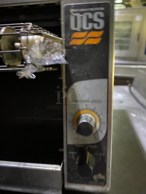 Star Holman Commercial Countertop Electric Powered Conveyor Toaster Oven! All Stainless Steel! Model: QCS01350 SN: TQ0350808D1124 120V 60HZ 1 Phase - Image 6 of 9