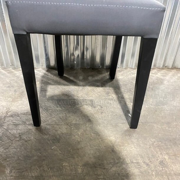 NEW! Grey Vinyl Dining Chair! 2x Your bid! - Image 6 of 6