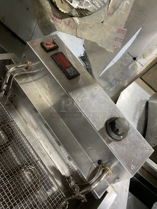 All Stainless Steel Electric Powered Counter Top Fryer! With Digital Controls! With Drain! 115V 1 Phase! 
 - Image 7 of 9