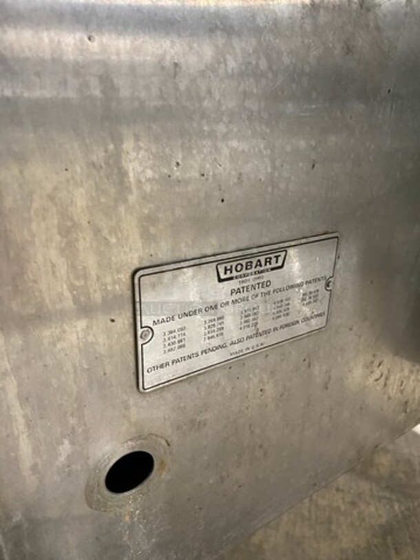 Hobart Heavy Duty Commercial Upright Pass-Through Dishwasher! With Entering & Receiving Wash Table! With Garbage Disposal! All Stainless Steel! On Legs! - Image 8 of 11