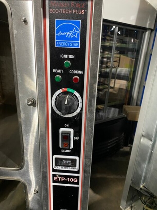 Market Forge Commercial Natural Gas Powered Dual Cabinet Steamer! All Stainless Steel! On Legs! WORKING WHEN REMOVED! Model: ETP10G SN: 111418M11124165 - Image 9 of 12