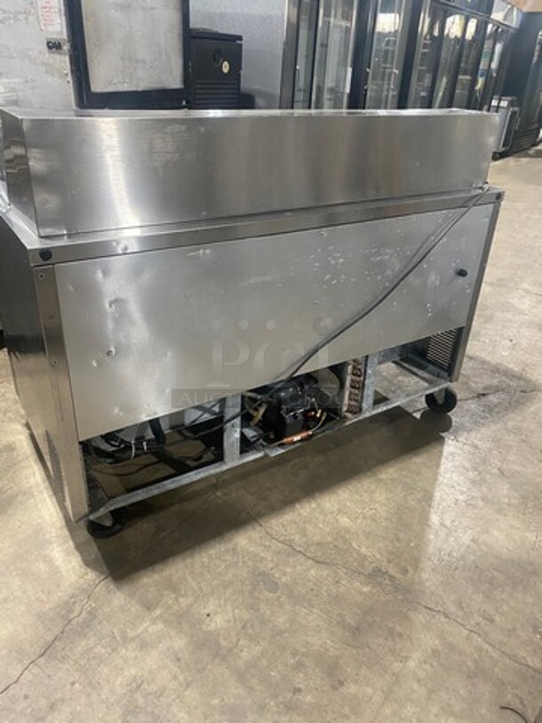 True Commercial Refrigerated Sandwich Prep Table! With Commercial Cutting Board! With 2 Door Underneath Storage Space! All Stainless Steel! On Casters! Model: QA6024MB SN: 13867430 115V 60HZ 1 Phase - Image 3 of 10