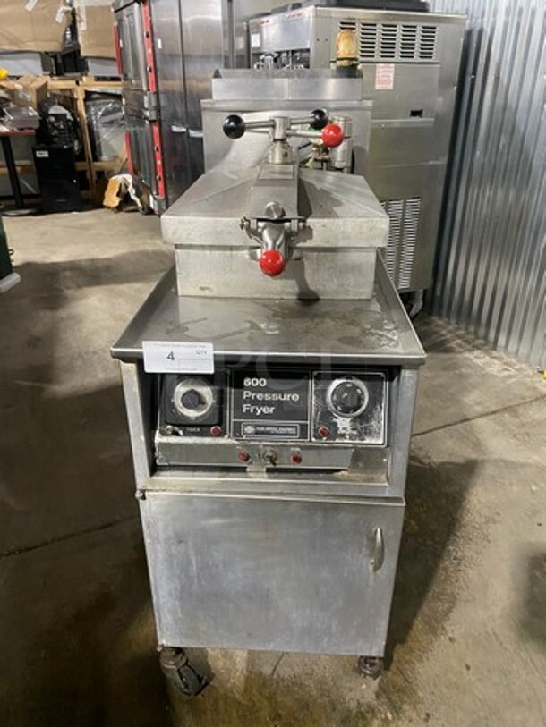 Henny Penny Commercial Electric Powered Pressure Fryer! All Stainless Steel! On Casters! Model: 600 - Image 1 of 12