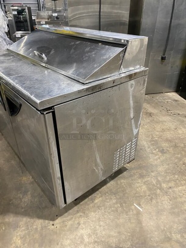 Turbo Air Commercial Refrigerated Sandwich Prep Table! With 2 Door Storage Space Underneath! All Stainless Steel! On Casters! Model: TST48SD 115V 60HZ 1 Phase - Image 2 of 10
