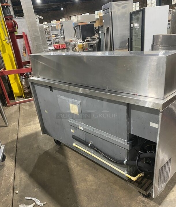 Randell Commercial Refrigerated Mega Top Sandwich Prep Table! With 2 Door Underneath Storage! All Stainless Steel! On Casters! MODEL 904K7 SN: W12636301 115V 1PH - Image 4 of 9