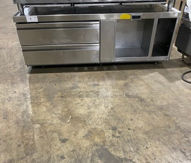 Delfield Commercial Refrigerated 2 Drawer Chef Base! All Stainless Steel! On Casters! - Image 1 of 7