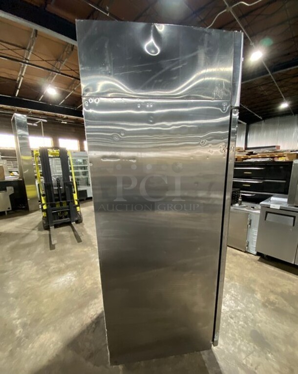 Supera Commercial Single Door Cooler! Stainless Steel! On Casters! MODEL R1R1 SN: P01161510572 115V 1PH  - Image 4 of 9