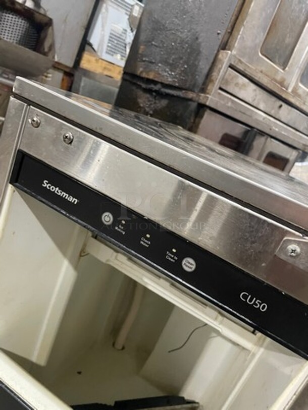 Scottsman All Stainless Steel Under The Counter Ice Machine! Model CU50! 120V 1 Phase!  - Image 7 of 9