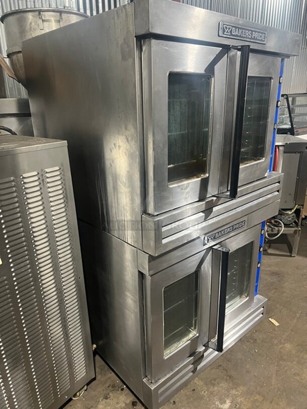 Baker's Pride Cyclone Series Stainless Steel Commercial Electric Powered Full Size Convection Oven w/ View Through Doors, Thermostatic Controls and Metal Oven RackS! MODEL C011-E SN: 28529 408V 3PH 2x Your Bid Makes One Unit! - Image 11 of 12