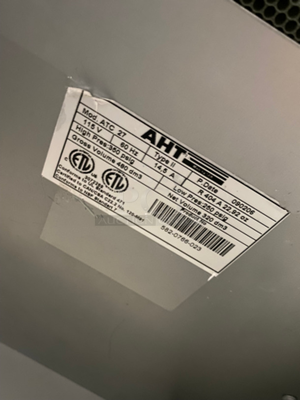 AHT Commercial Refrigerated Open Grab-N-Go Merchandiser! With Metal Shelves! Model: ATC27 SN: 5820766023 115V 60 1 Phase - Image 7 of 8