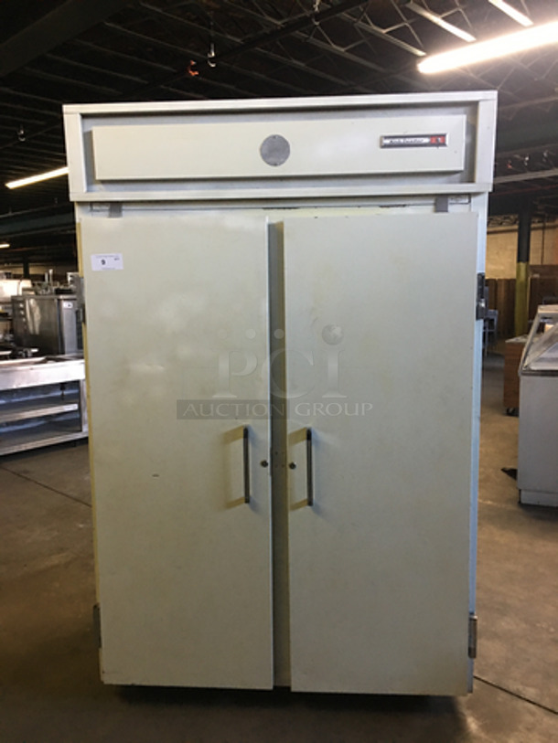 Kevinator Commercial 2 Door Refrigerator! With Metal Racks! NOT TESTED! Model: T50H8P SN: 03406063 115V 60HZ 1 Phase