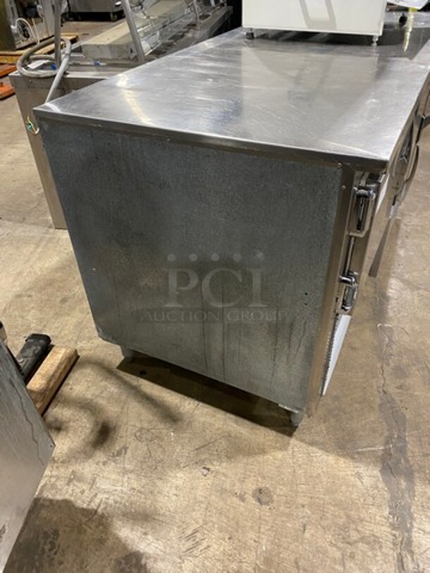 Leader Commercial 3 Door Under The Counter/ Work Top Cooler! With Poly Coated Racks! All Stainless Steel! On Legs! Model: LB72 SN: P1080724 115V 60HZ 1 Phase - Image 2 of 7