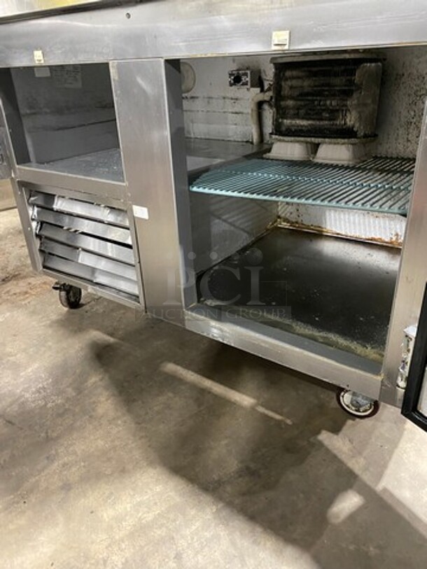 Leader Commercial Refrigerated 2 Door Lowboy! With Poly Coated Rack! All Stainless Steel! On Casters! Model: LB48SC SN: PW11M1802B 115V 60HZ 1 Phase - Image 5 of 8