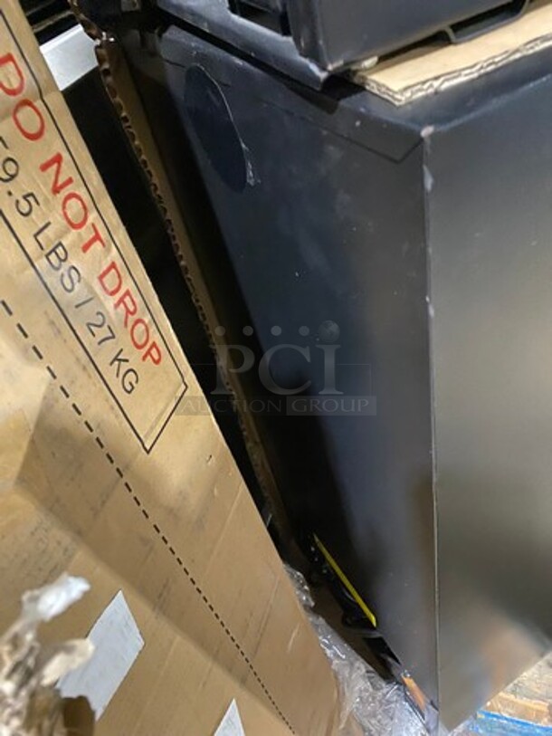 NEW! OUT OF THE BOX! SCRATCH-N-DENT! Whynter Single Door Wine Bottle Cooler/Chiller! With View Through Door! With Wooden Wine Racks! 33 Wine Bottle Capacity! Model: BWR33SD 115V - Image 3 of 7