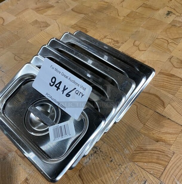All Stainless Steel 1/9 Food Pan Lids! 6x Your Bid - Image 2 of 7