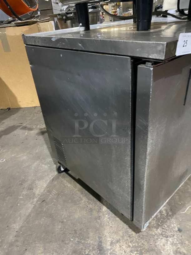 True Commercial 2 Door Work/Prep Top Lowboy Cooler! All Stainless Steel! On Casters! Model: TWT60 SN: 14212728 115V 60HZ 1 Phase - Image 2 of 8