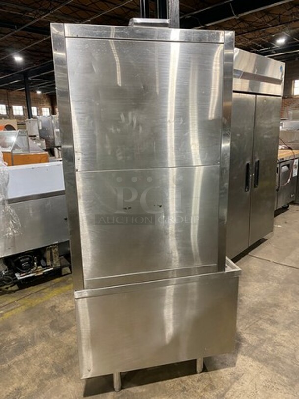 All Stainless Steel Commercial All Natural Gas Triple Deck Steamer! On Legs! - Image 2 of 9