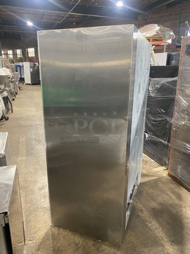 2011 Leader Commercial 2 Door Reach In Cooler Merchandiser! With View Through Doors! With Poly Coated Racks! All Stainless Steel! Model: LS48SC SN: PU11M0069 115V 60HZ 1 Phase - Image 3 of 8